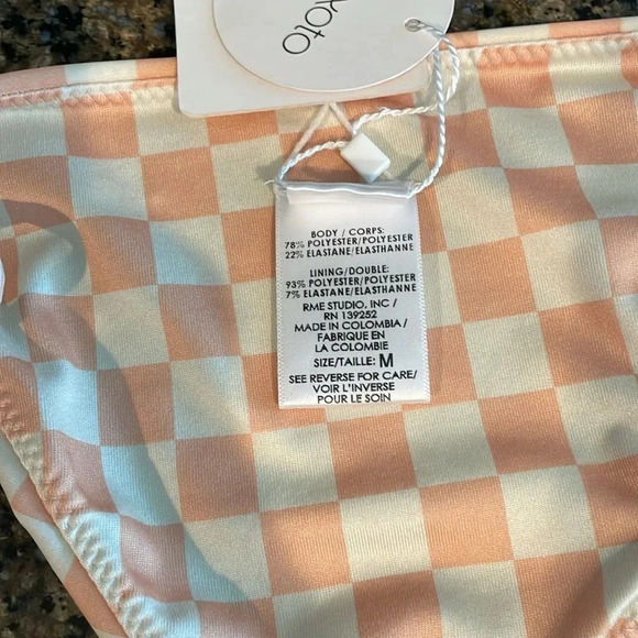 Peixoto Women’s Swim String Tie Bikini Bottom Cheeky Size M - Picture 5 of 6